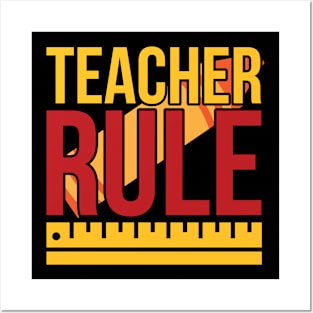 Teacher Rule T Shirt For Women Men Posters and Art